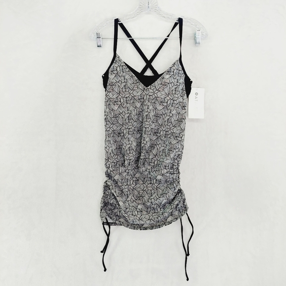 NEW Athleta Laguna side Scrunch Tankini Top Summer P6325 - Picture 2 of 9